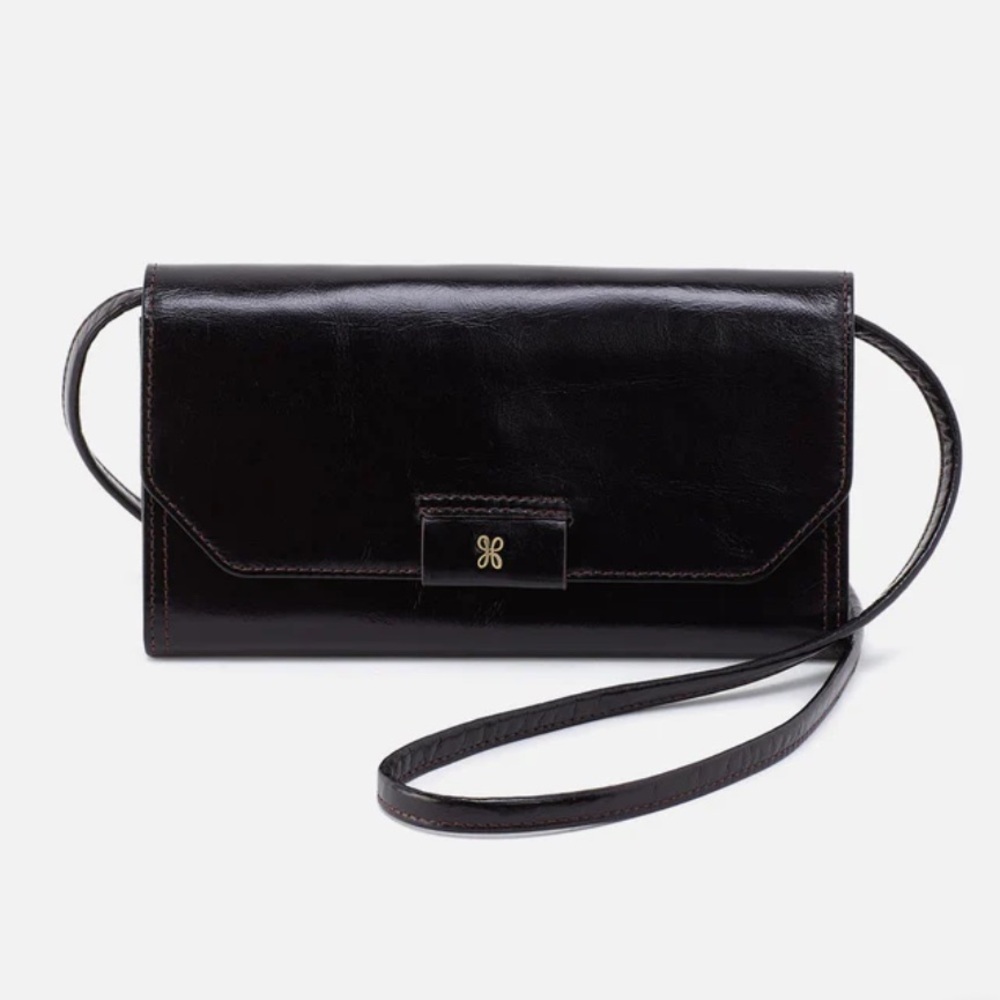 HOBO Black Romy Crossbody Wallet